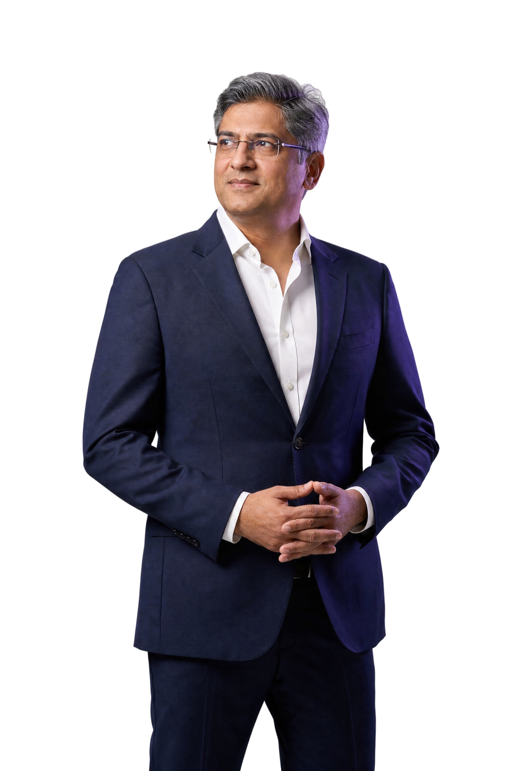Illustrative fictional Indian executive, generated with Magnific